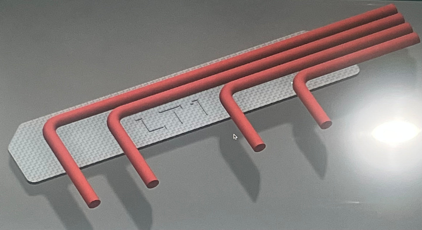 PRE-ORDER: SBC CARBON FIBER SPARK PLUG WIRE BRACKETS